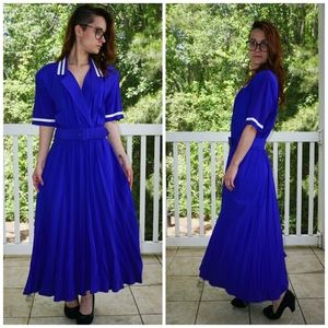 VTG Royal Blue Day Dress